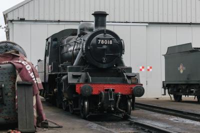 78018 steam at Great Central Railway. &copy; llamafish