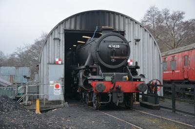 45428 steam at North Yorkshire Moors Railway - Grosmont TMD. &copy; AJax
