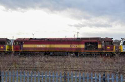 60023 at Toton New Bank Sidings. &copy; Brodie