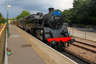 80151 steam at Bluebell Railway. &copy; South Coast Trainspotter