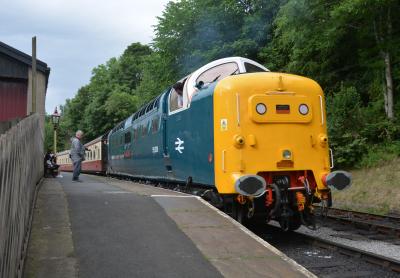 55009 at Keighley & Worth Valley Railway - Oxenhope. &copy; AJax