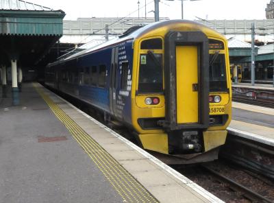 158708 at Edinburgh Waverley. &copy; Geoff
