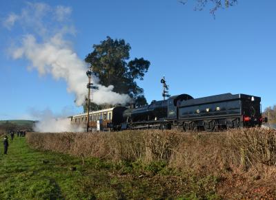 2807 steam at South Devon Railway - Bishops Bridge Loop. &copy; AJax