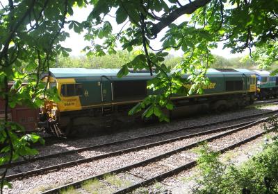 photo of 66616 at Westbury Cement Works
