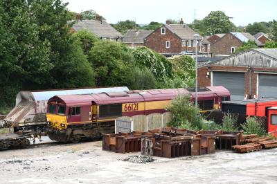 66121 at Knottingley TMD. &copy; MJM