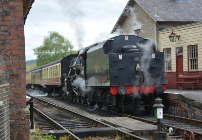 45428 steam at North Yorkshire Moors Railway - Levisham. &copy; AJax