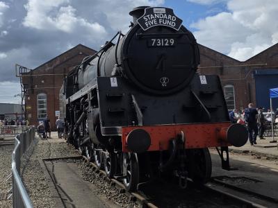 73129 steam at Derby - The Greatest Gathering 2025. &copy; MikeMOL