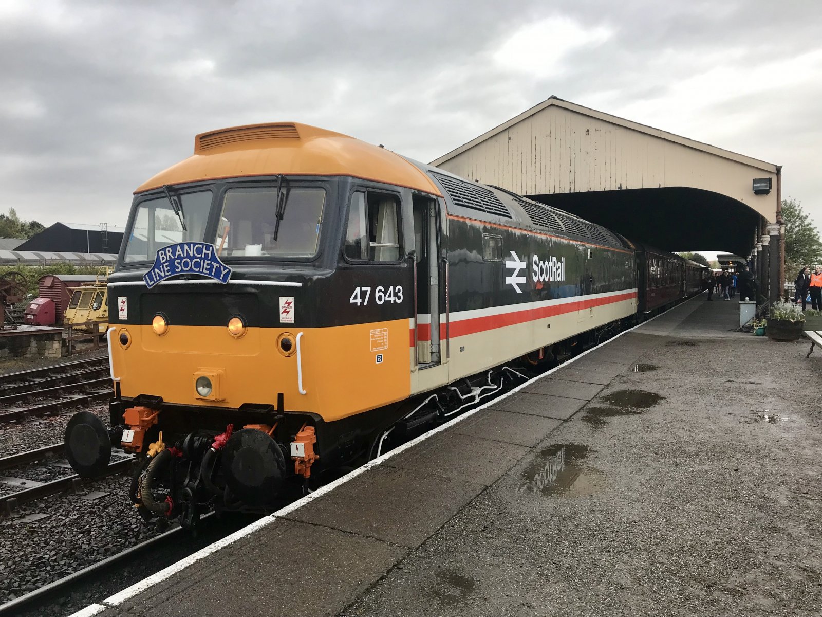 Photo of 47643 at Bo'ness & Kinneil Railway - Bo'ness — trainlogger