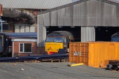 57302 at Eastleigh Works. &copy; Zain