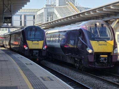 222103,222008 at Derby. &copy; MikeMOL