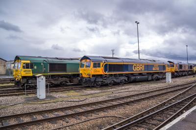 66555,66705 at Eastleigh. &copy; Shotts