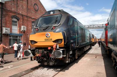 68034 at Derby - The Greatest Gathering 2025. &copy; stevexos