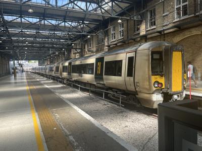 387108 at London Kings Cross. &copy; Trainman5862