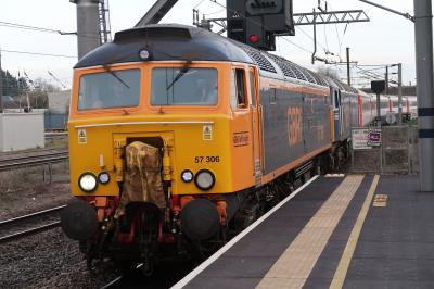 57306 at Peterborough. &copy; Davejones12