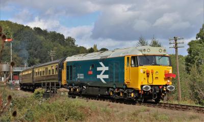 50033 at Severn Valley Railway - Highley. &copy; stevexos