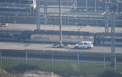9823 at Cheriton Eurotunnel. &copy; MJM