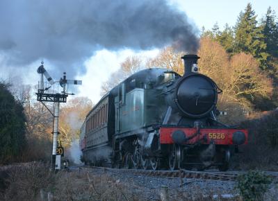 5526 steam at South Devon Railway - Bishops Bridge Loop. &copy; AJax