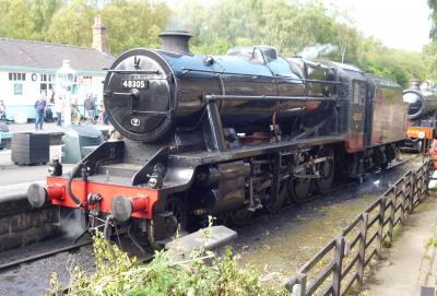 48305 steam at North Yorkshire Moors Railway - Grosmont. &copy; BigKev