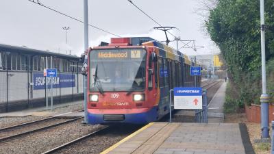SYS 109 at Nunnery Square (Supertram). &copy; MemberOfThePublic