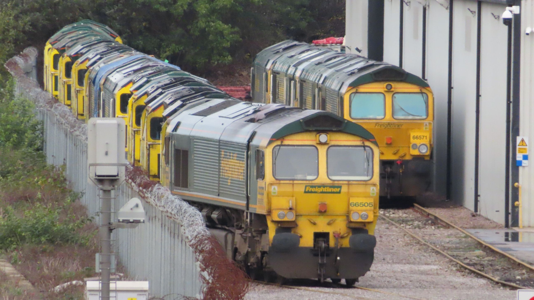 Photo of 66505 at Leeds Vehicle Maintenance Facility (Leeds Midland ...