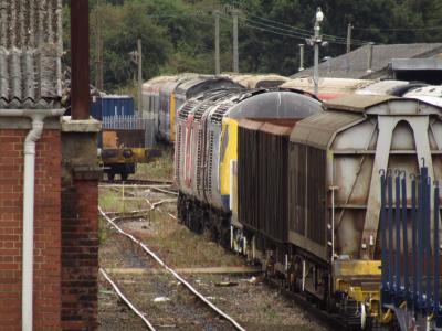 43423,43296,43308 at Eastleigh Works. &copy; al66class59