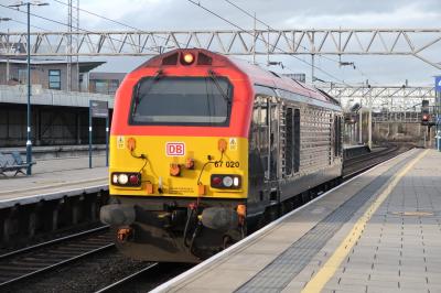 67020 at Stafford. &copy; Davejones12