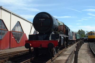 6115 steam at Crewe Railway Age. &copy; trainlogger