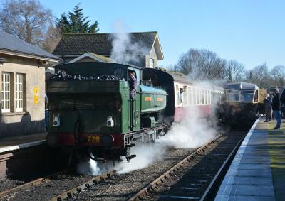 7754 steam at East Somerset Railway - Cranmore. &copy; AJax
