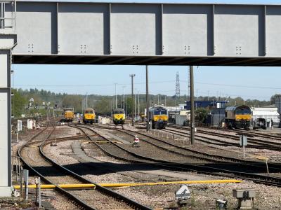 66846,66748,69016,69014 at Eastleigh East Yard. &copy; Luivery