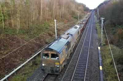 66710 at Standish, Wigan. &copy; stevexos