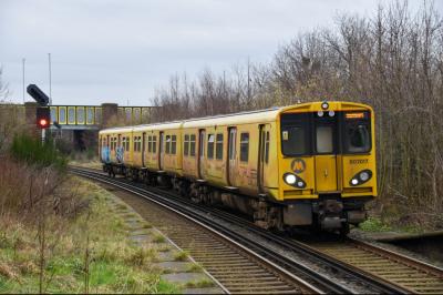 507017 at Bootle Oriel Road. &copy; Brodie