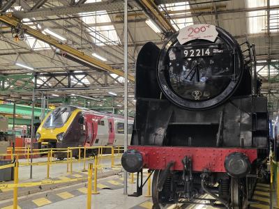 92214 steam,220033 at Derby - The Greatest Gathering 2025. &copy; MikeMOL