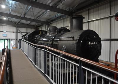 46443 steam at Severn Valley Railway - Highley Engine House. &copy; AJax