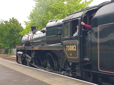73082 steam at Bluebell Railway - East Grinstead. &copy; MikeMOL
