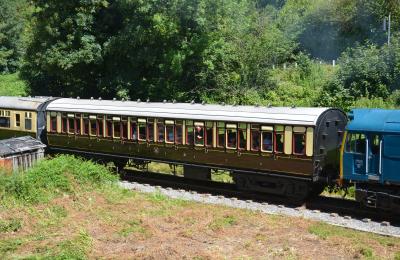 GWR2434 coach at South Devon Railway - Hood Bridge. &copy; AJax