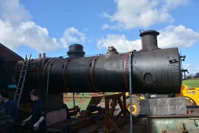 46447 steam at East Somerset Railway - Cranmore. &copy; AJax