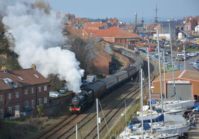 45407 steam at Whitby. &copy; AJax