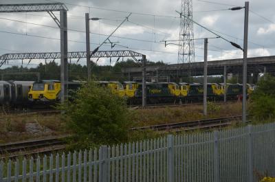 70004,70014,70006,70008 at Crewe Basford Hall Freightliner Depot. &copy; Kempydak