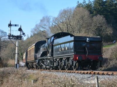 2807 steam at South Devon Railway - Bishops Bridge Loop. &copy; AJax