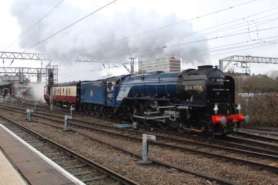 60532 steam at Crewe. &copy; ConnorsRailPhotography