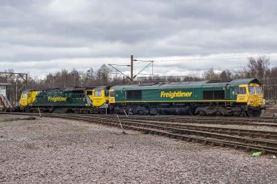 66567,70006 at Crewe Basford Hall. &copy; Shotts