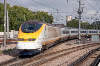 3229 at London St Pancras International. &copy; trainlogger