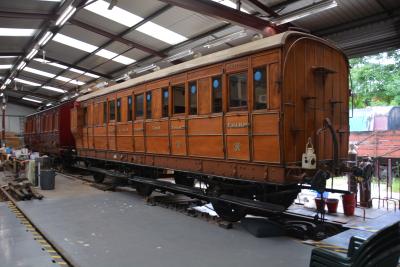 GNR589 coach at Keighley & Worth Valley Railway - Ingrow. &copy; AJax