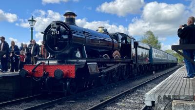 4953 steam at Epping Ongar Railway - North Weald. &copy; Owlman